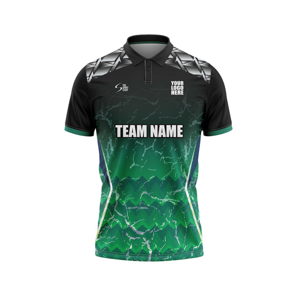 Deep Lagoon Cricket Custom Jersey Front - The Sport Stuff