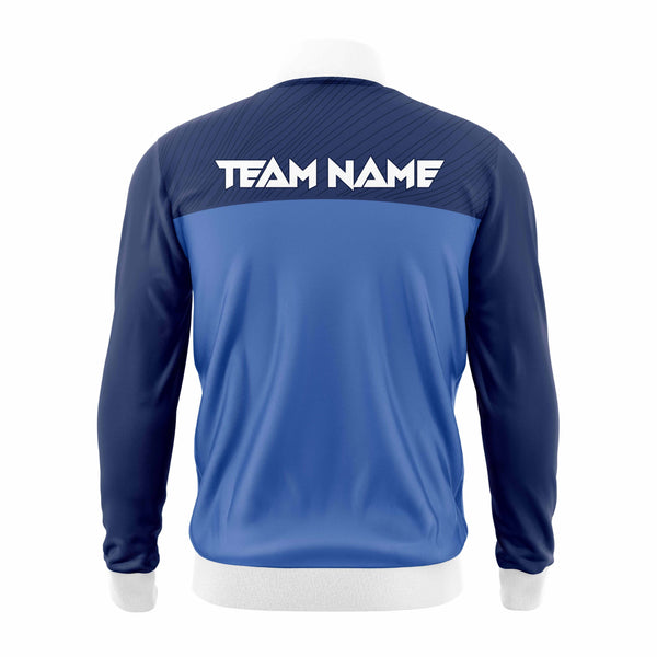 Estate Blue Custom Sports Team Jacket  Back - The Sport Stuff