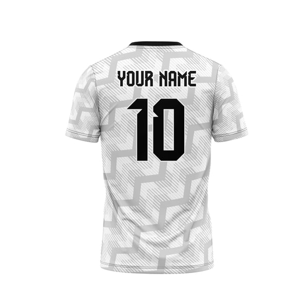 Grey Zig Zag Custom Football Jersey - The Sport Stuff
