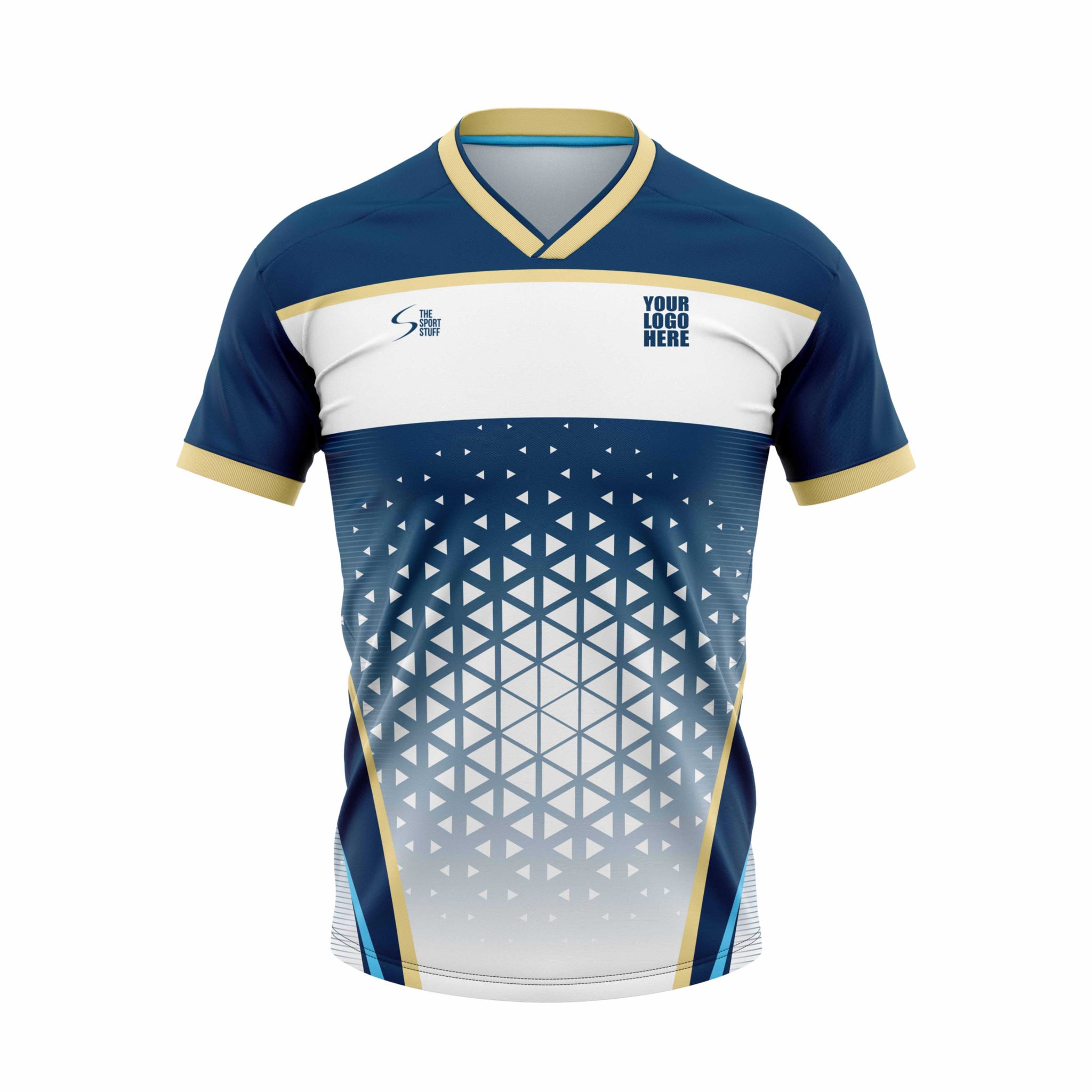 Oriental Blue Football Custom Jersey - The Sport Stuff