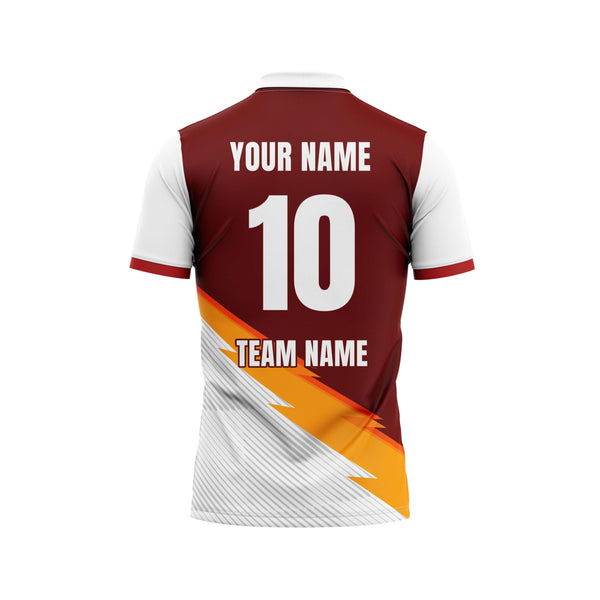 Red Wolf Cricket Custom Jersey Back - The Sport Stuff