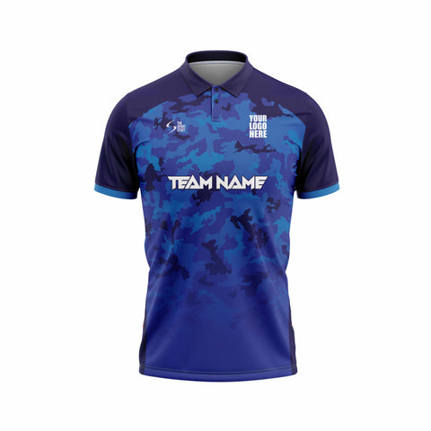 Royal Camo Cricket Custom Jersey - The Sport Stuff