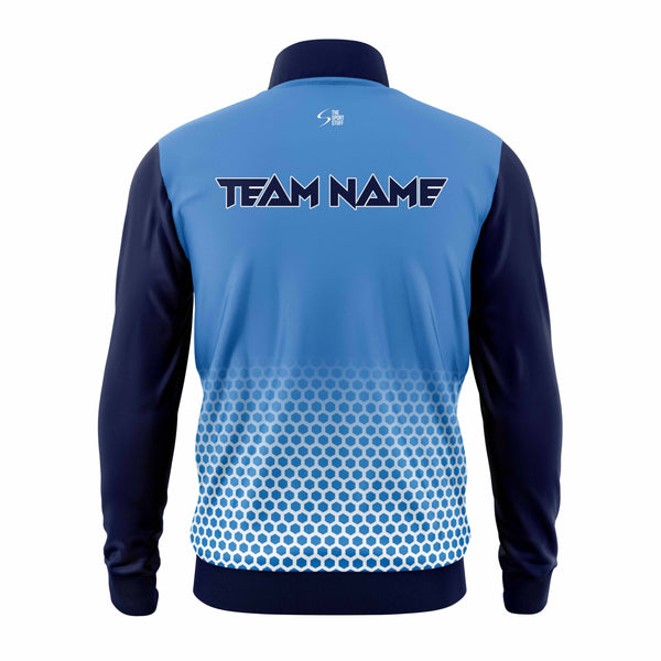 Tri Sword Custom Sports Team Jacket Back - The Sport Stuff