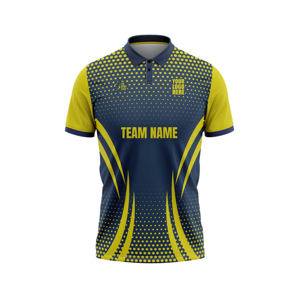 Yellow Bubbles Cricket Custom Jersey - The Sport Stuff