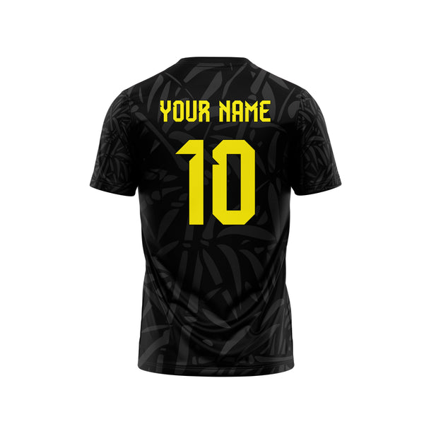 Yellow Lion Football Custom Jersey Back - The Sport Stuff