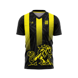 Yellow Lion Football Custom Jersey - The Sport Stuff