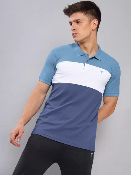 Technosport Capri Blue Dri Fit Polo T-Shirt