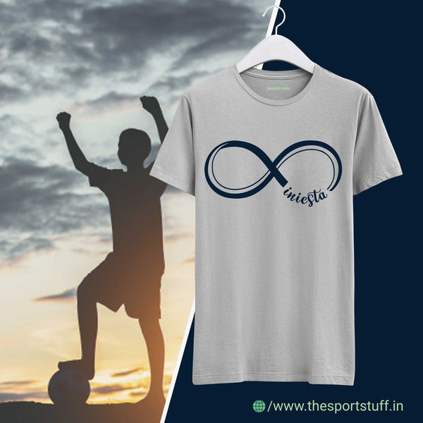 Iniesta Infinity T Shirt Grey