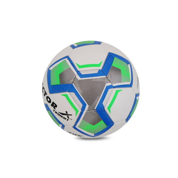 Vector-X Trident Thermo Fusion Rubberised Football Size 5 White