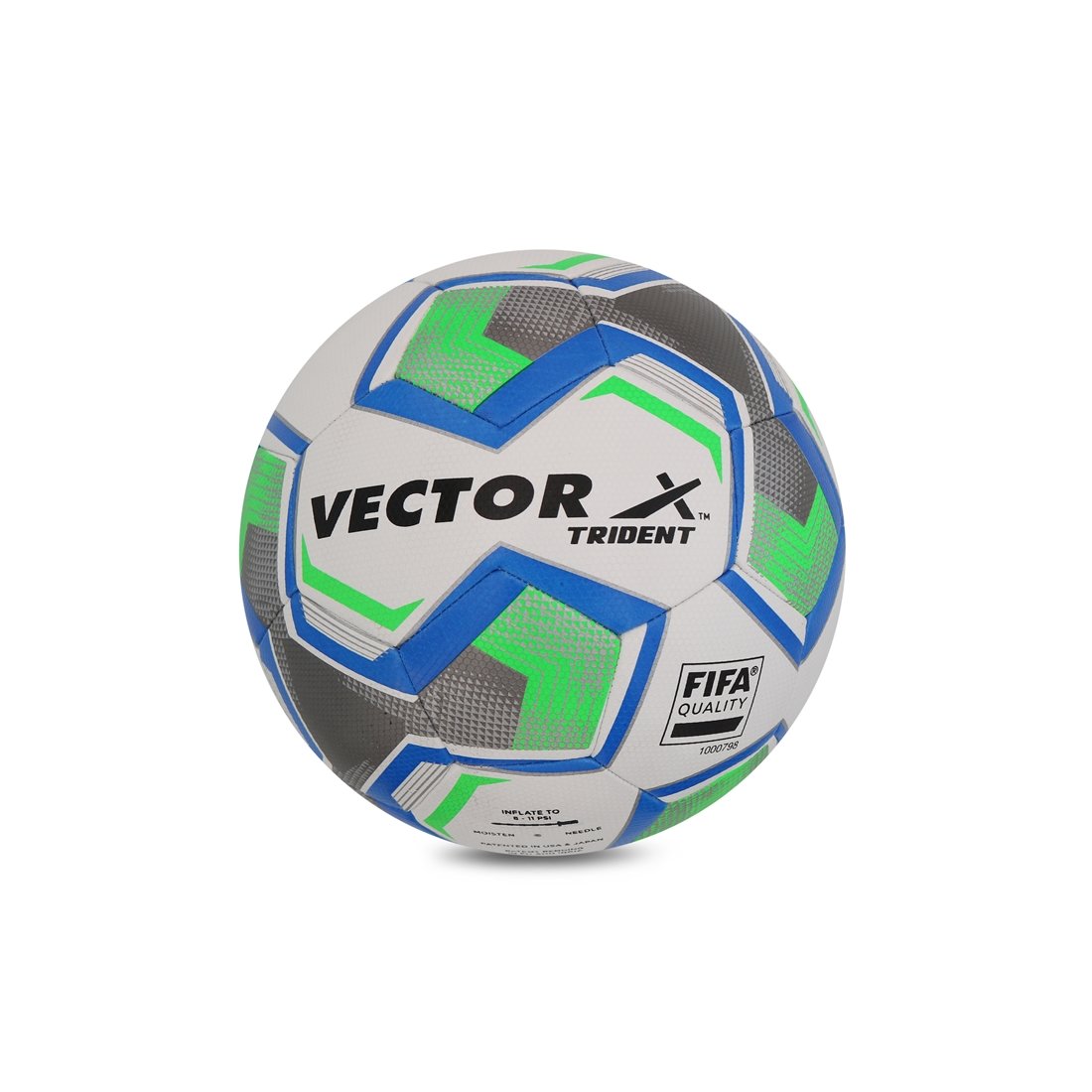 Vector-X Trident Thermo Fusion Rubberised Football Size 5 White