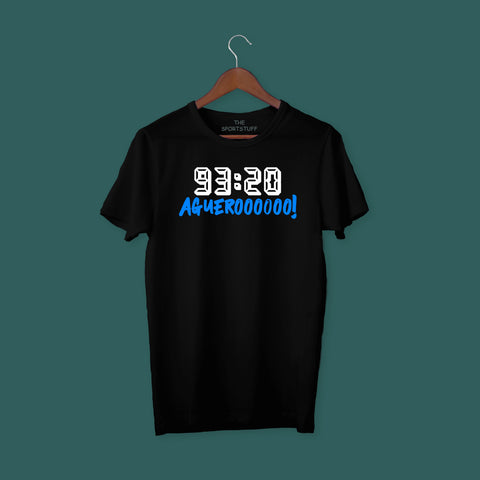 Aguero 93:20 T Shirt Black