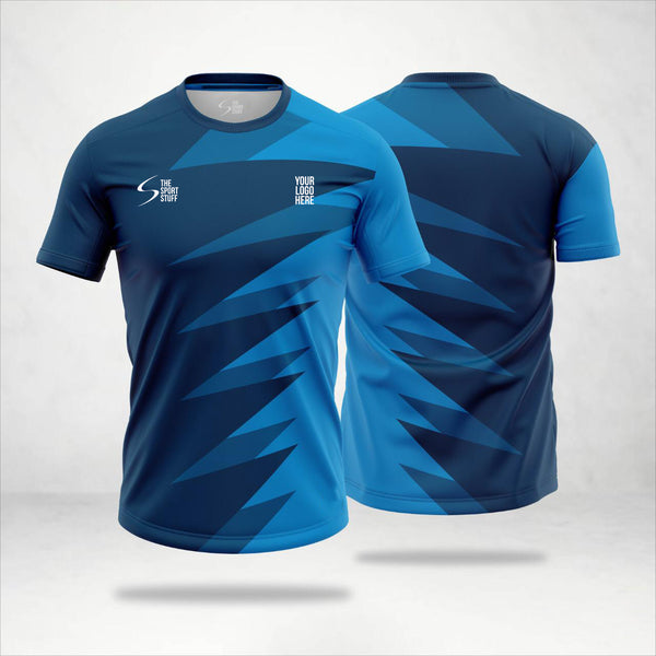 Blue Flag Customized Football Jersey