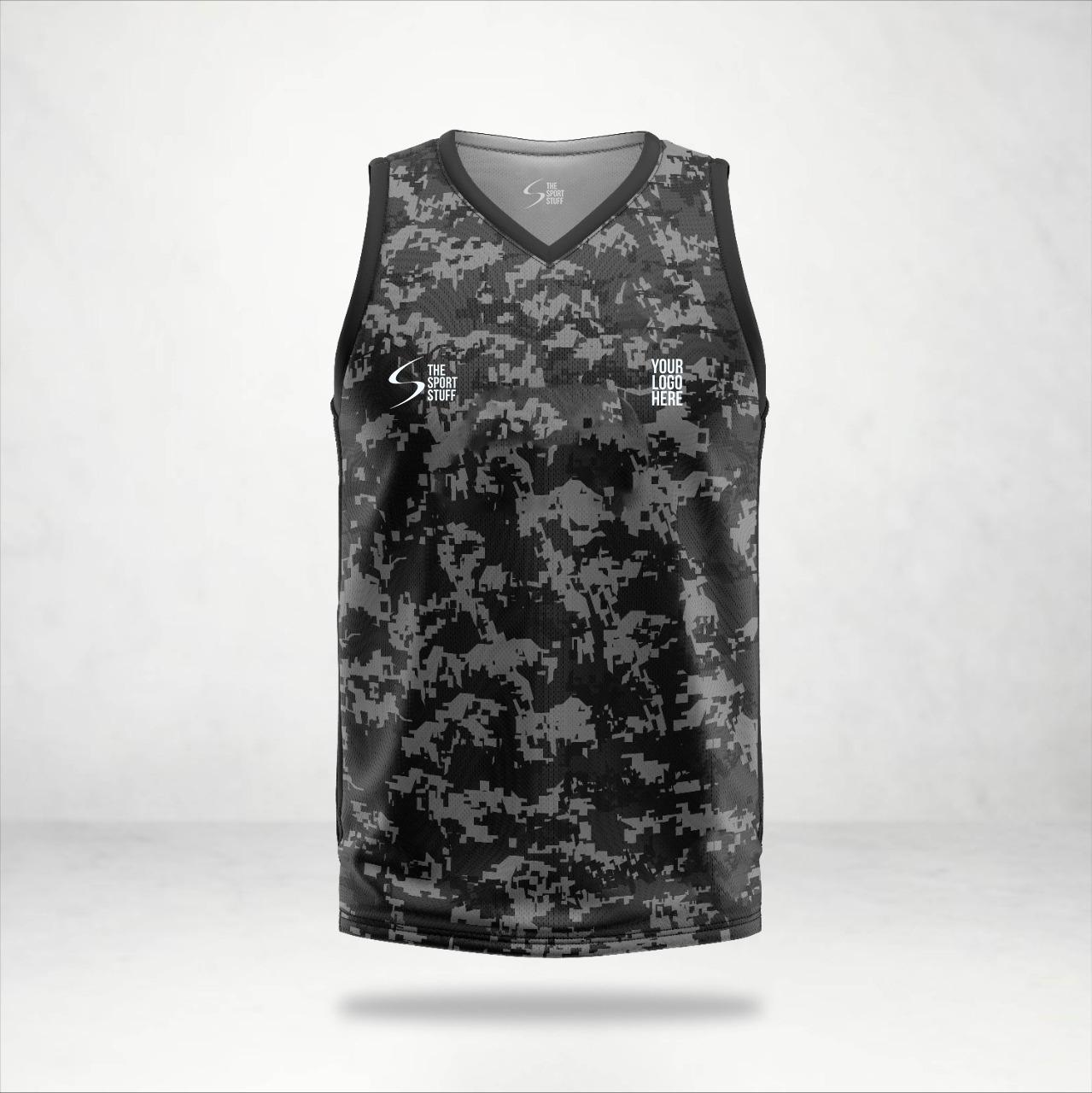 Camouflage Customized Basketball Jersey - TheSportStuff