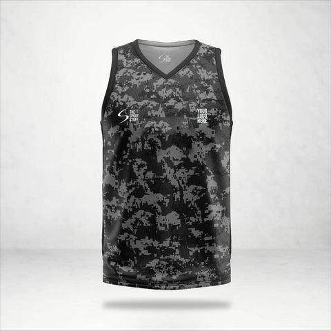 Camouflage Customized Basketball Jersey - TheSportStuff