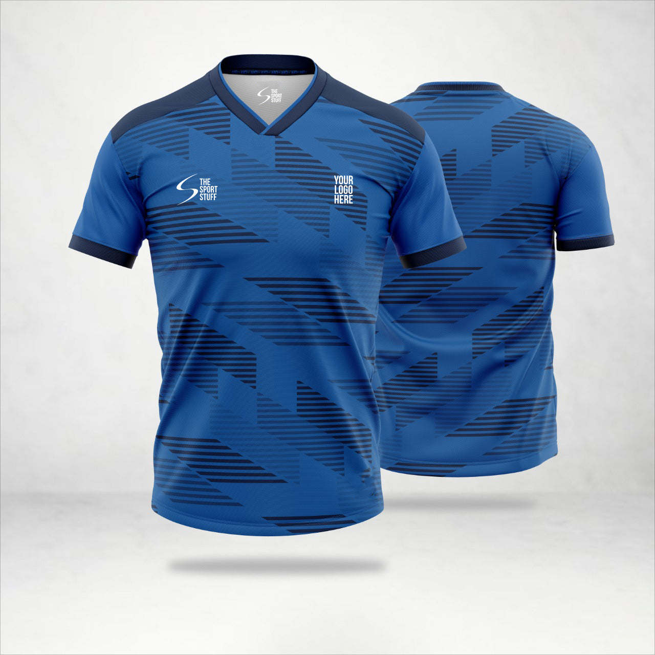 Classic Blue Customized Football Team Jersey Design Customized