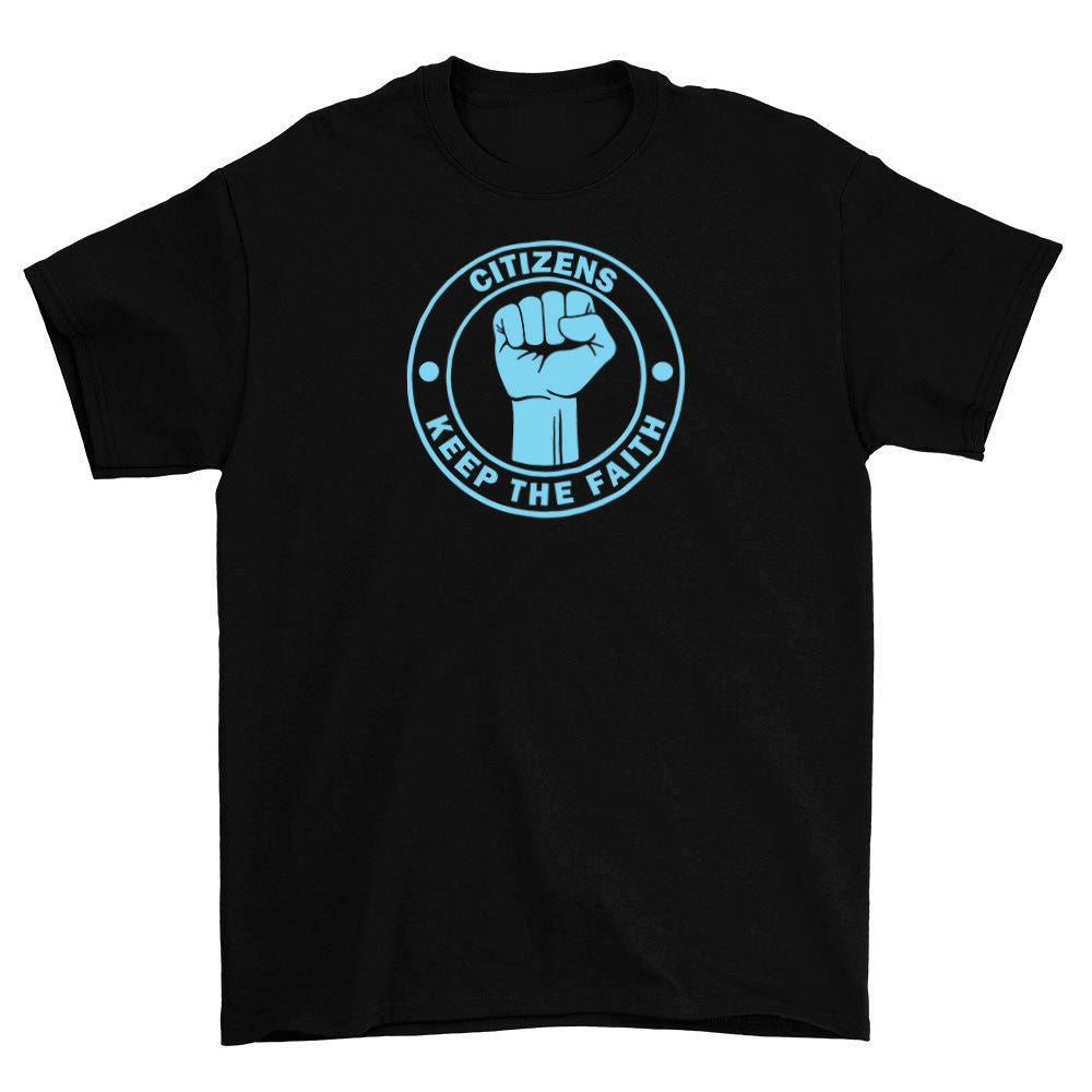 Citizens Keep The Faith Manchester City Football T Shirt