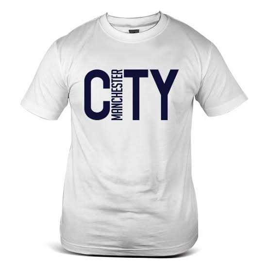 Manchester City Cotton T Shirt White