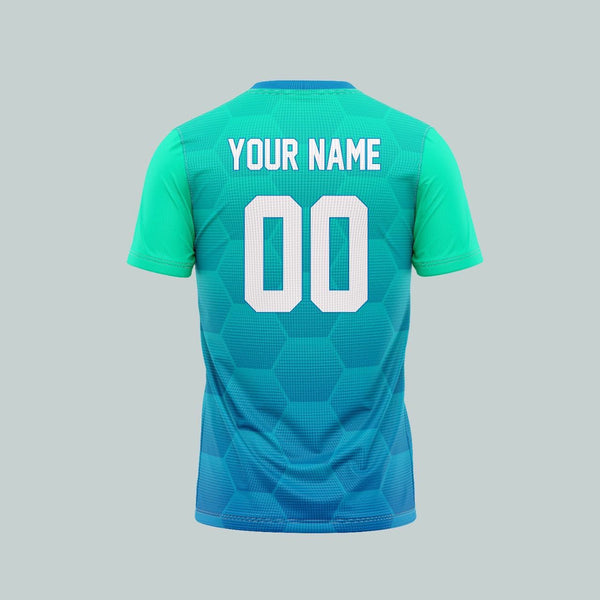 Honey Teal Customized Football Jersey - TheSportStuff