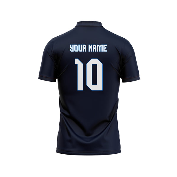 Blue Cross Customized Cricket Team Jersey Backside - TheSportStuff