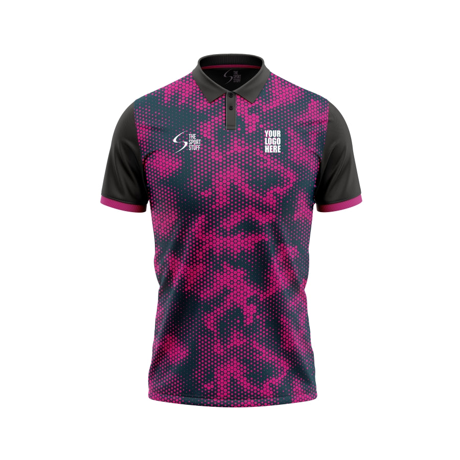 Pink Camo Customized Cricket Jersey - TheSportStuff
