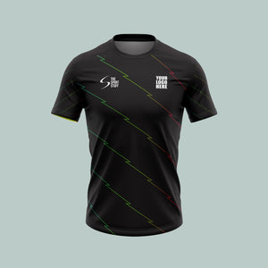 Black Rainbow Customized Football Team Jersey Design Customized