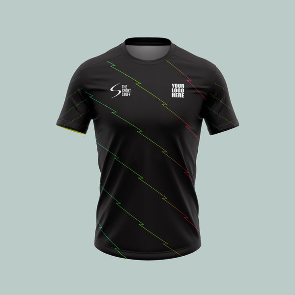 Black Rainbow Customized Football Jersey -  TheSportStuff