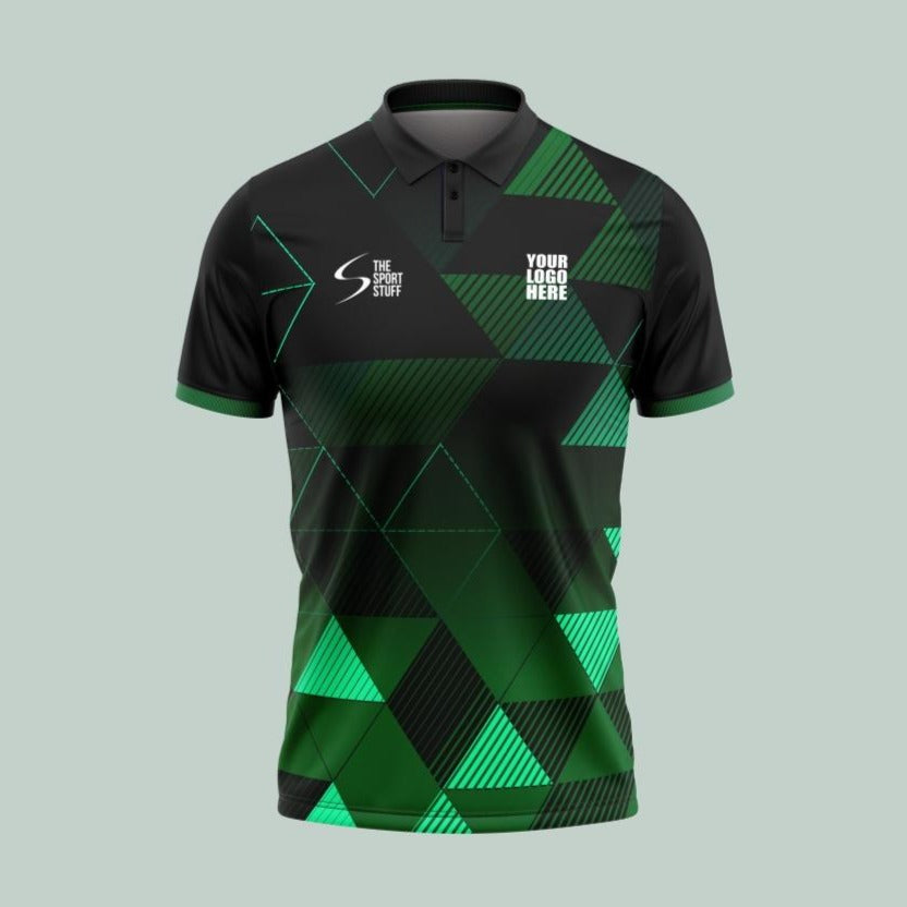 Green Diamond Customized Cricket Jersey - TheSportStuff