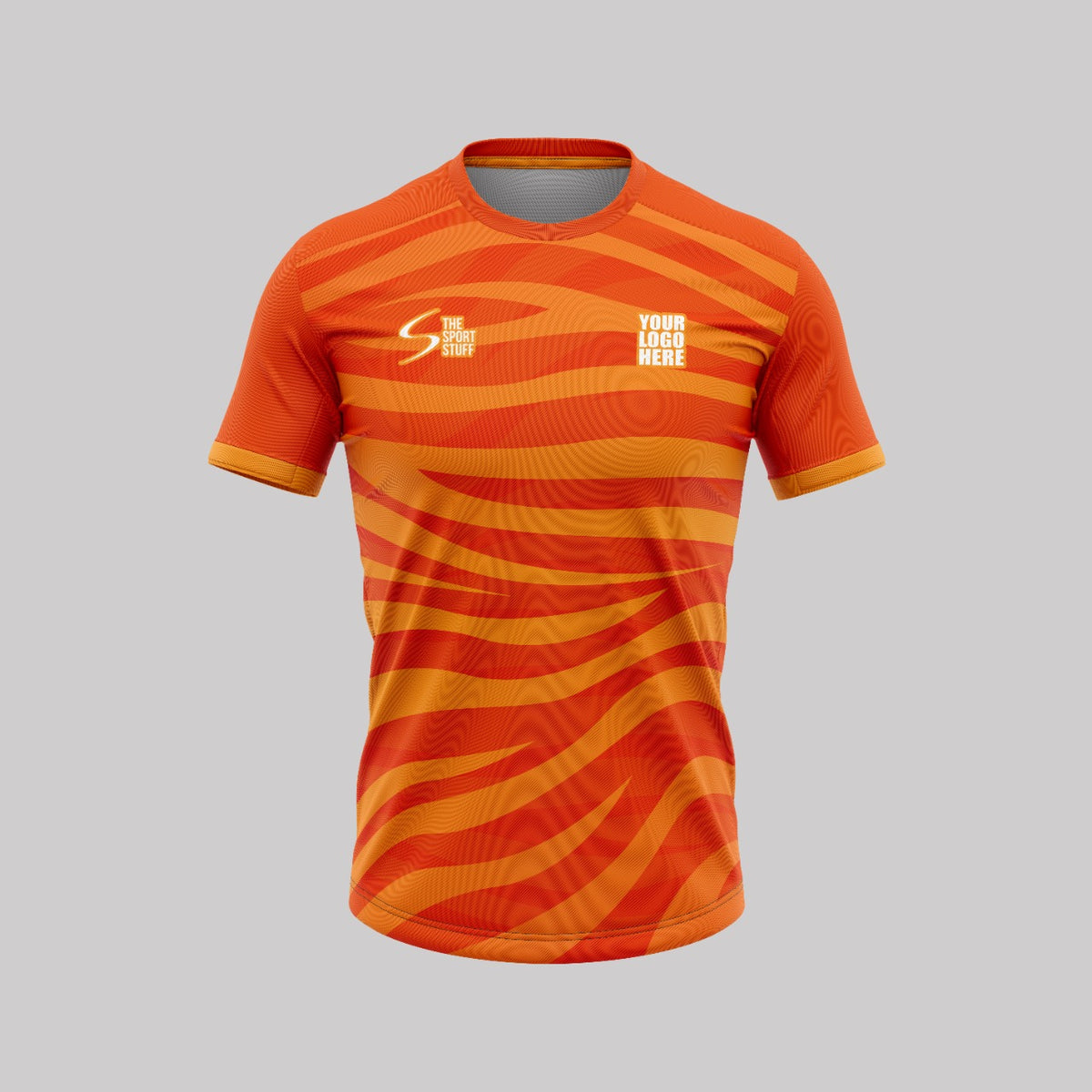 Orange Tiger Customized Football Team Jersey Design | Customized ...