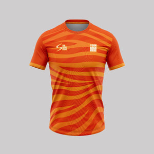 Orange Tiger Customized Football Team Jersey Design - TheSportStuff