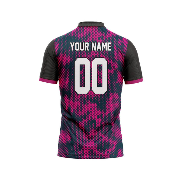 Pink Camo Customized Cricket Team Jersey Design - TheSportStuff