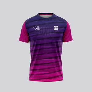 Pink Purple Gradient Customized Football Team Jersey Design - TheSportStuff