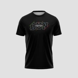Run Dri Fit Black Running T-Shirt - TheSportStuff