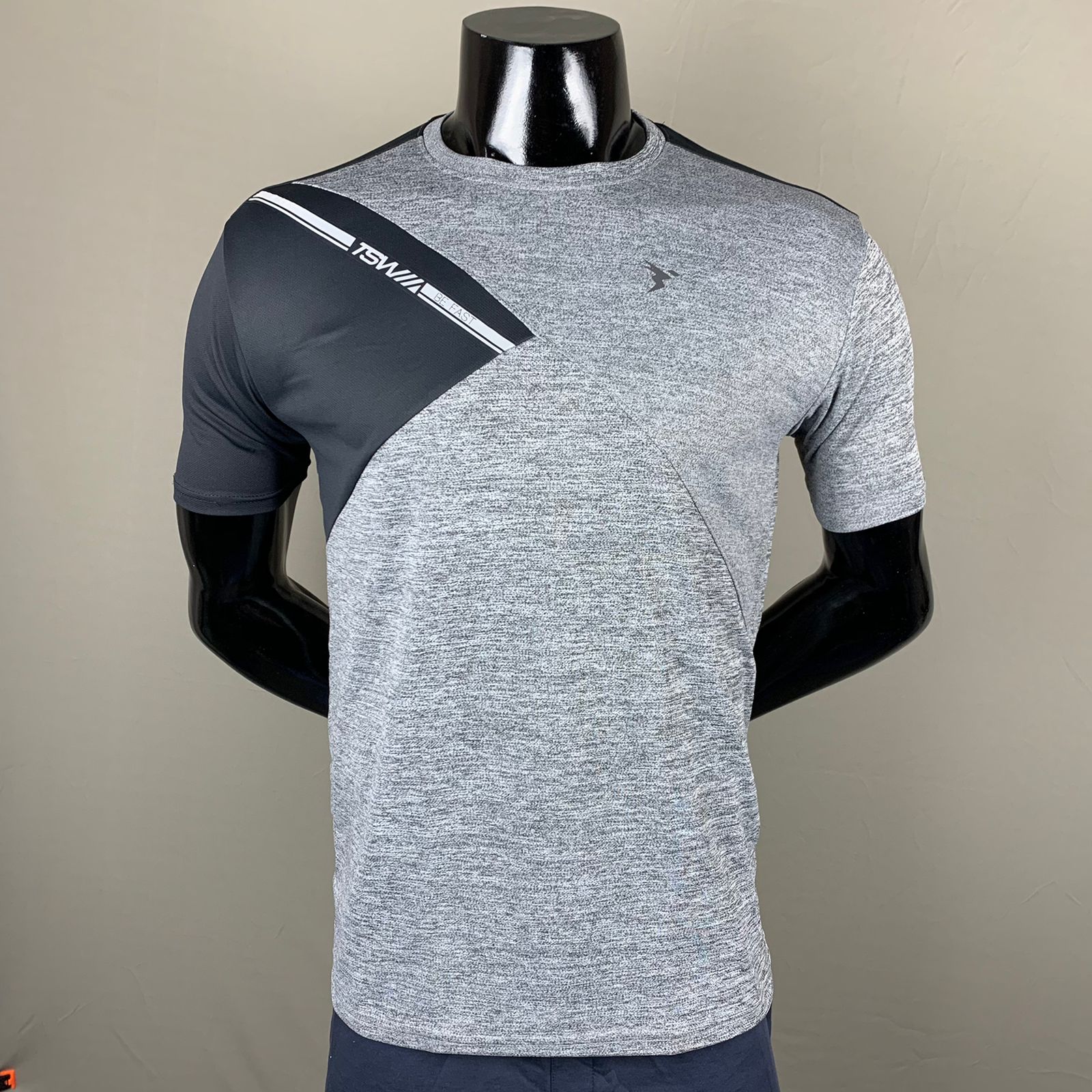 Technosport Light Gray Dri Fit T-Shirt - TheSportStuff