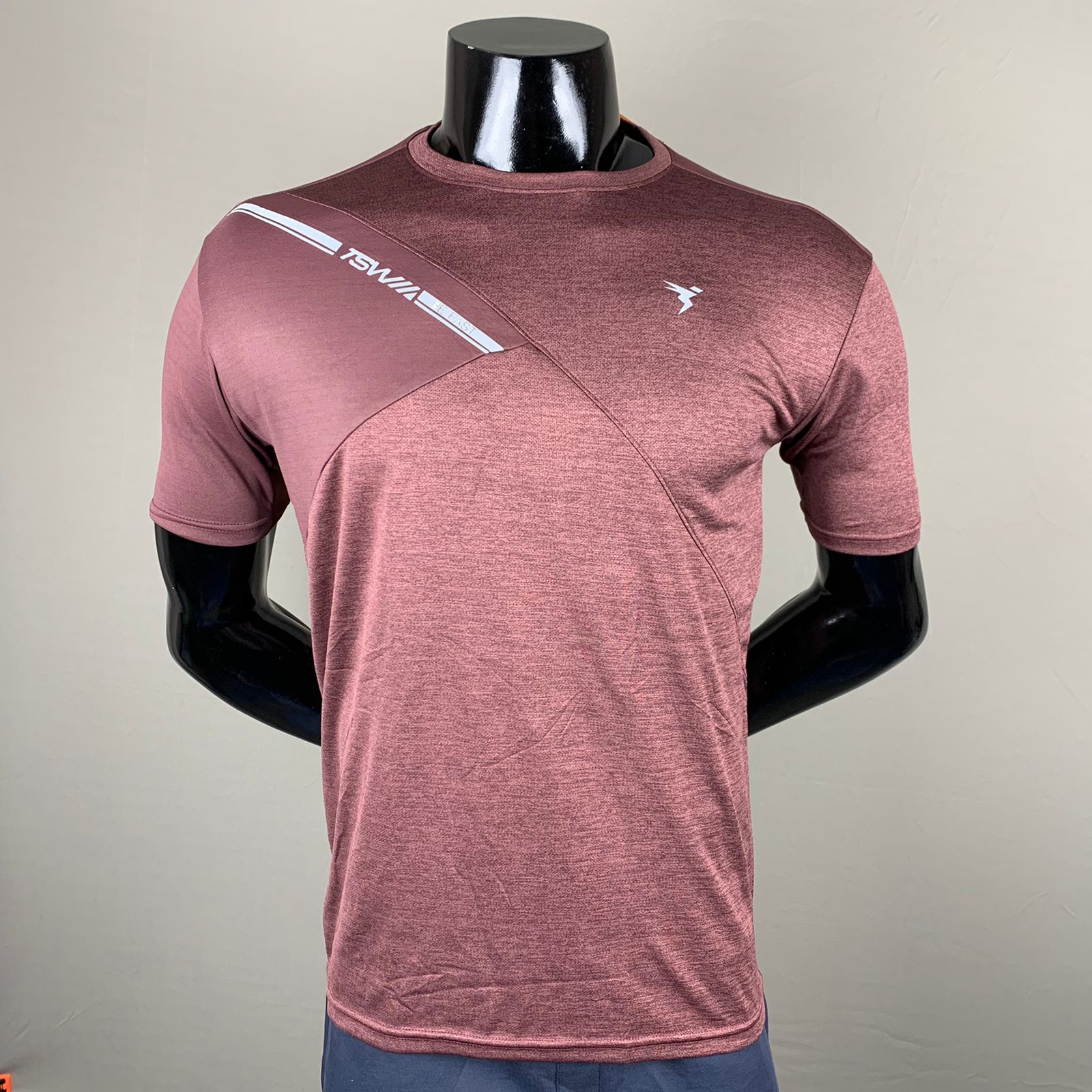 Technosport Maroon Color Dri Fit T-Shirt - TheSportStuff