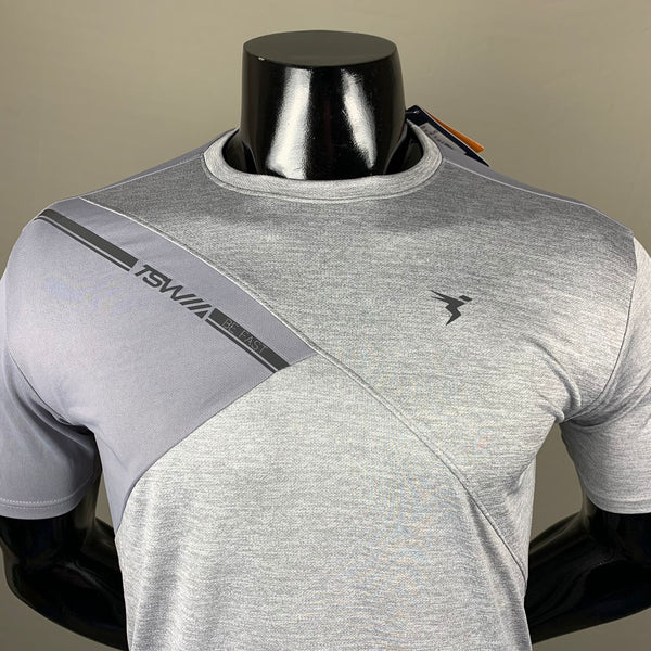 Technosport Silver Grey Dri Fit T-Shirt - TheSportStuff