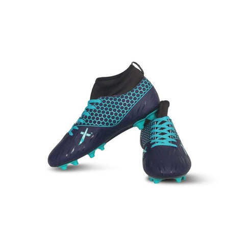 Vector X Champion Football Shoes For Men (Navy-Seagreen)