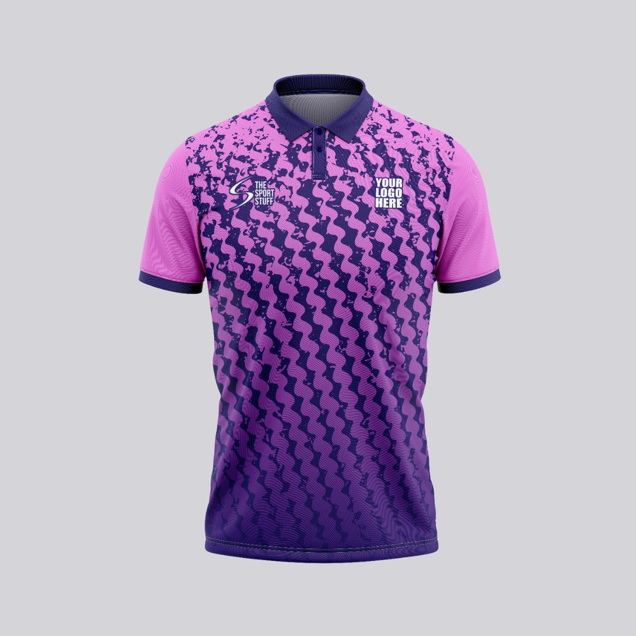 Violet Drip Customized Cricket Team Jersey Design - TheSportStuff