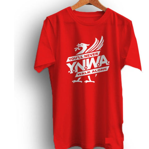 YNWA Design Cotton T Shirt Red