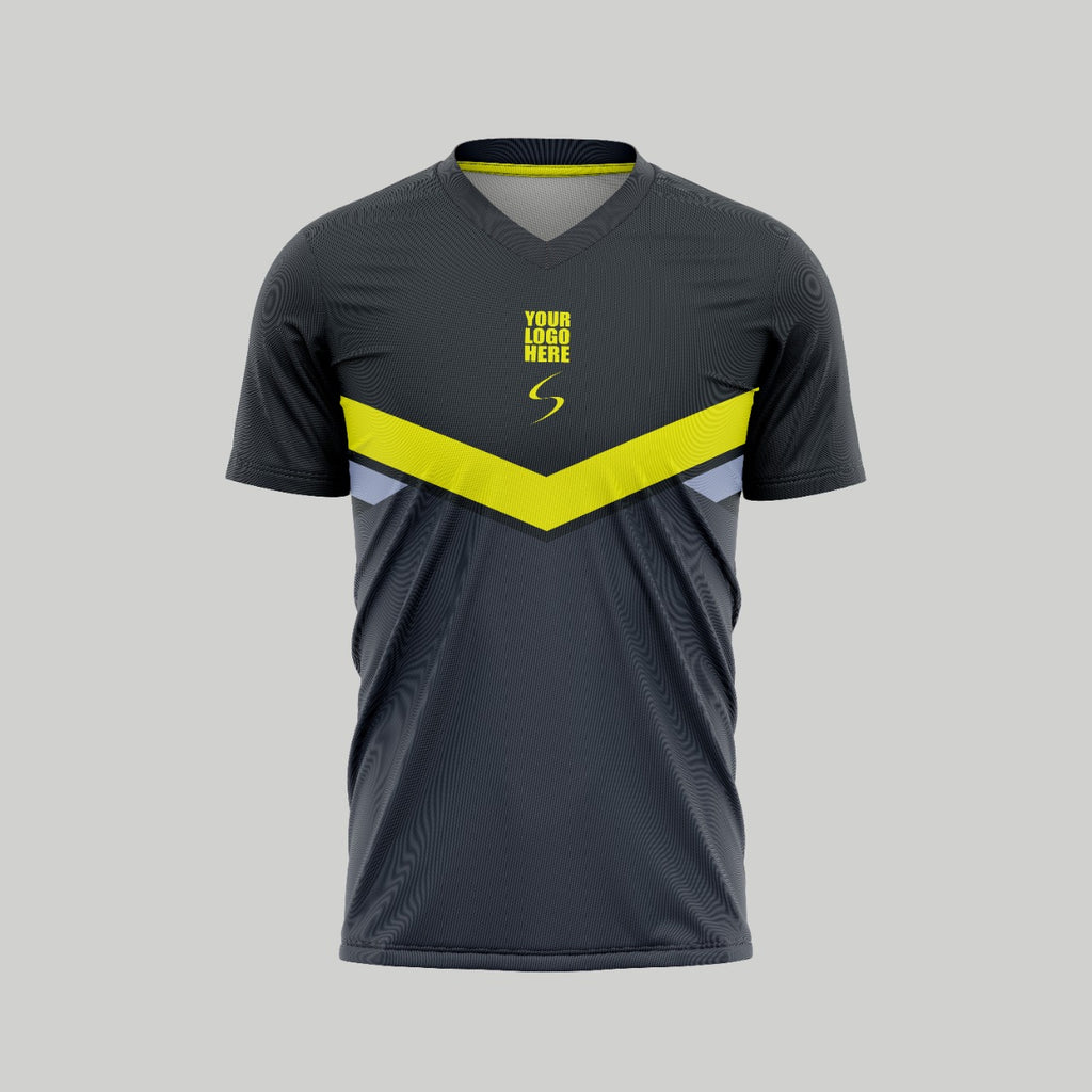 Grey Black Customized Football Team Jersey Design  Customized Football  Jerseys Online India - TheSportStuff