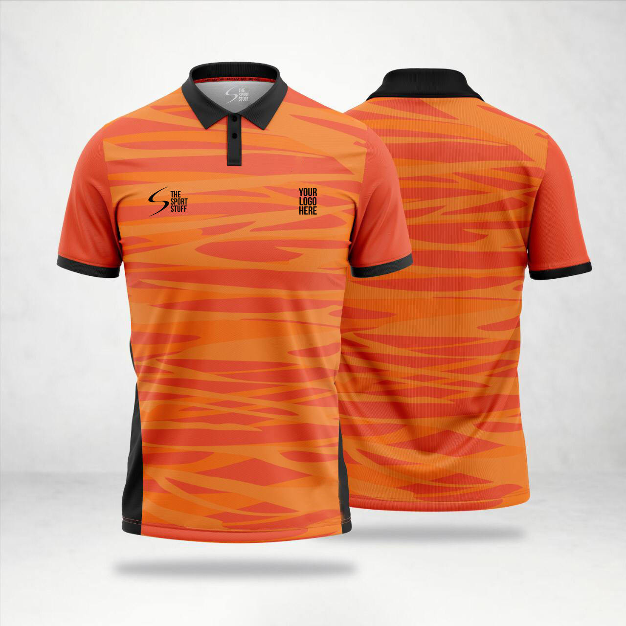 Orange Tile Customized Cricket Team Jersey Design  Customized Cricket  Jerseys Online India - TheSportStuff