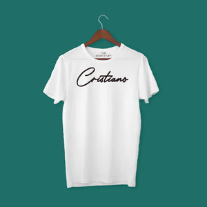Cristiano Football Cotton T Shirt White