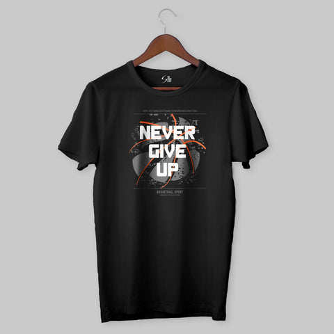 Never Give Up Basketball TShirt - TheSportStuff