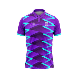 Purple Diamond Customized Cricket Team Jersey Design